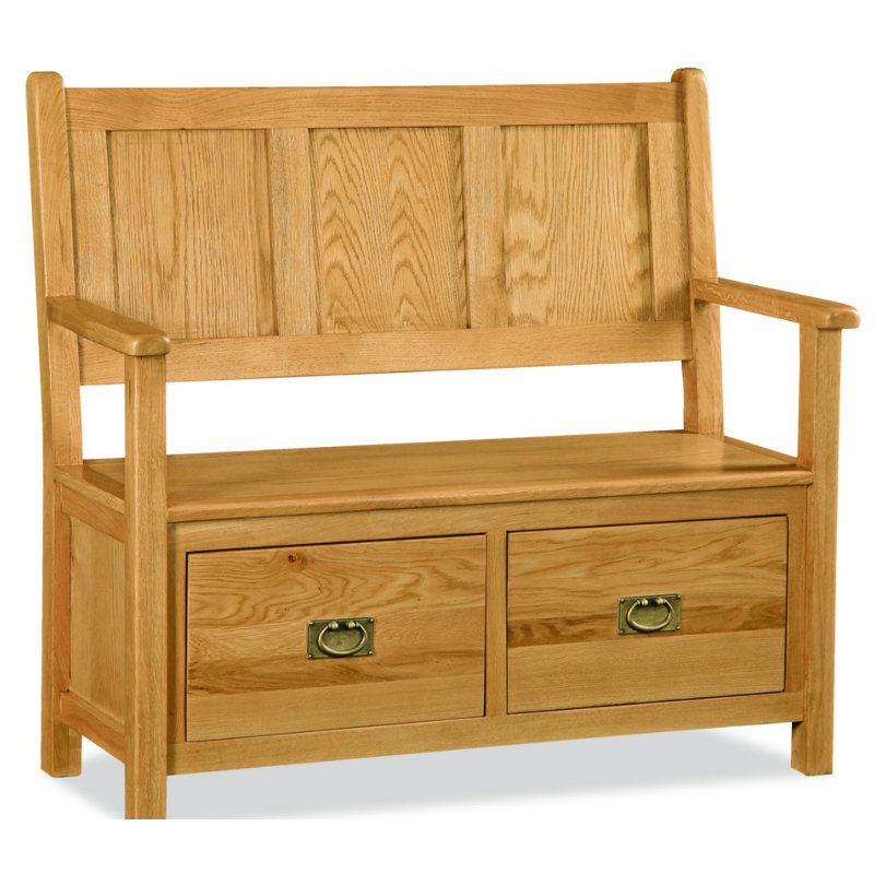 Hazelwood Home Wood Storage Hallway Bench Wayfair.co.uk